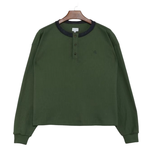 Waffle knit [Green]