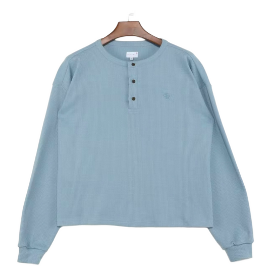 Waffle knit [Blue]