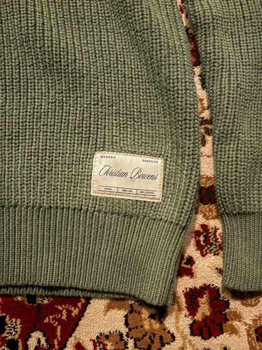 FISHERMAN SWEATER - GREEN