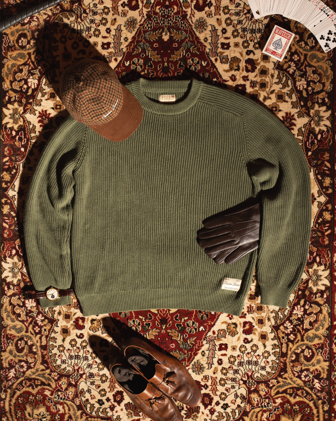 FISHERMAN SWEATER - GREEN