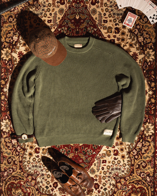 FISHERMAN SWEATER - GREEN