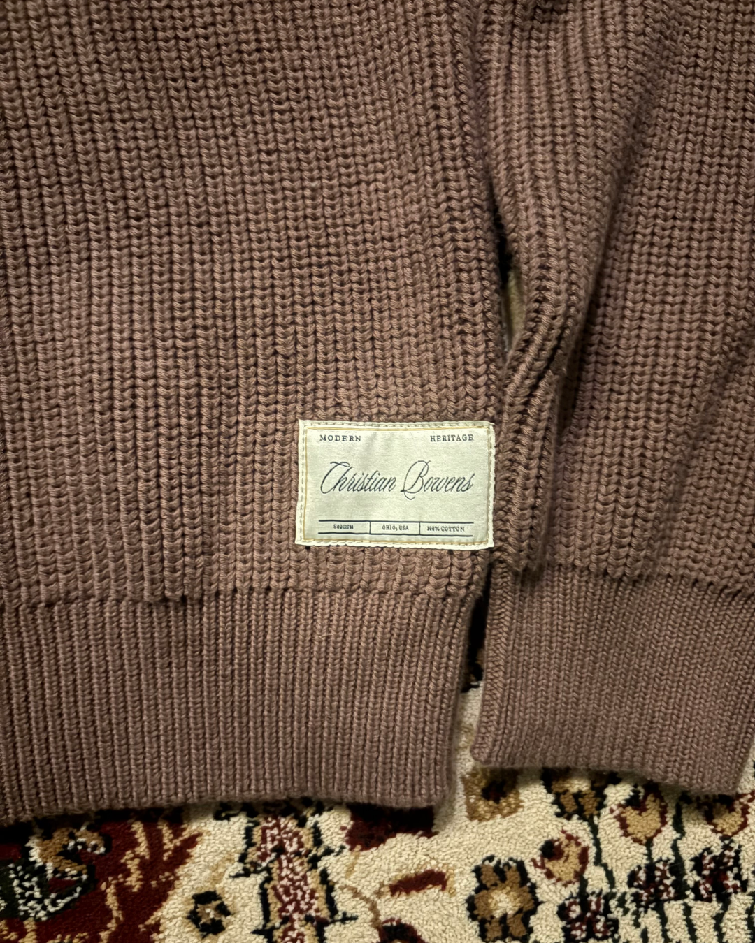 FISHERMAN SWEATER - BROWN