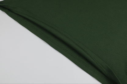 Waffle knit [Green]